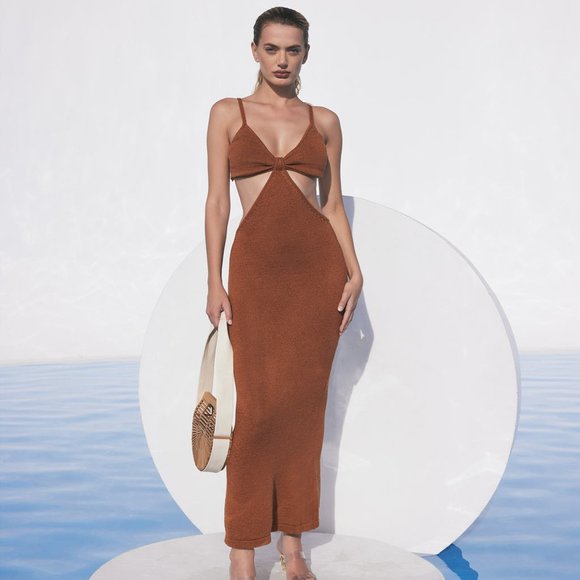 Cult Gaia Serita Dress in Brick - Size L (Originally $458) - Picture 1 of 3